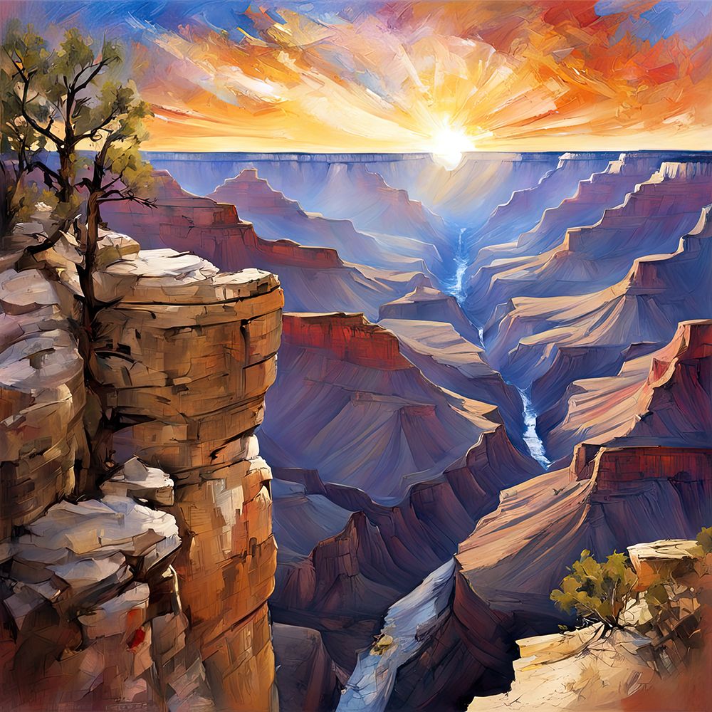 Grand Canyon Sunrise art print by Ronald Bolokofsky for $57.95 CAD