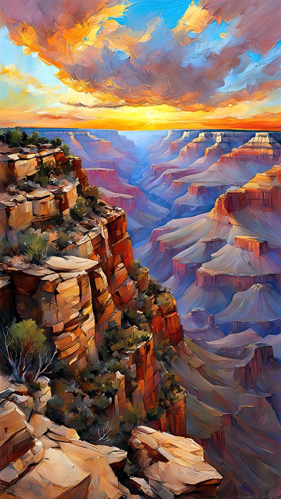 Grand Canyon Sunset art print by Ronald Bolokofsky for $57.95 CAD