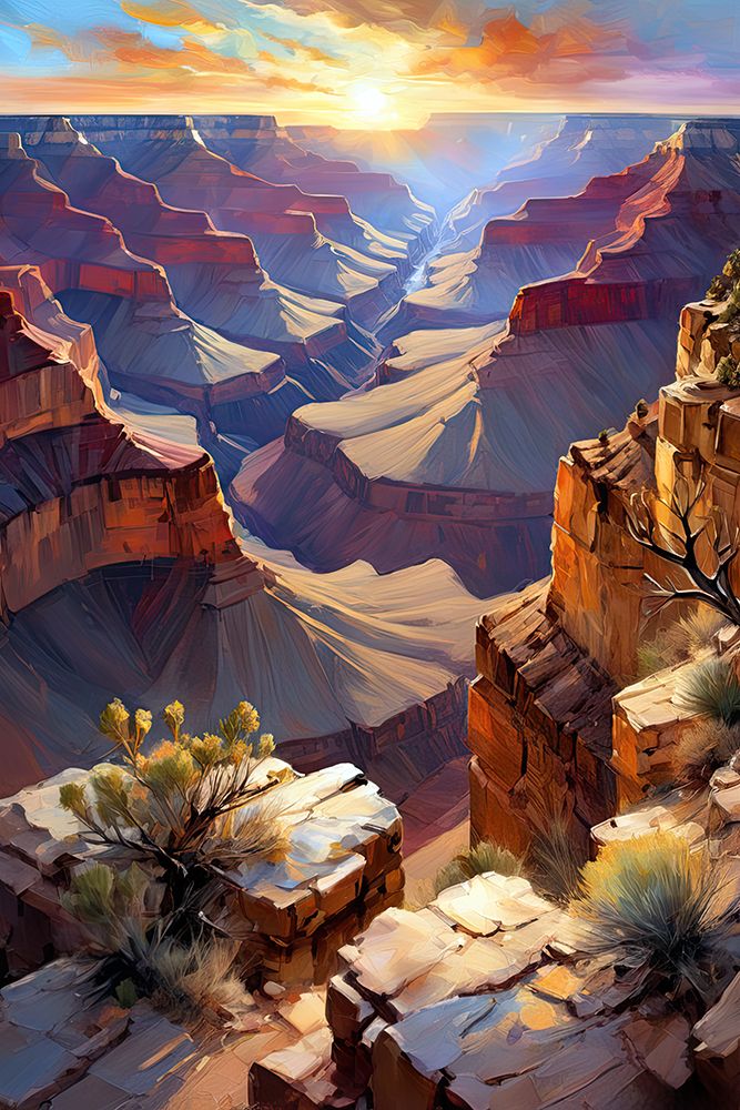 Grand Canyon art print by Ronald Bolokofsky for $57.95 CAD