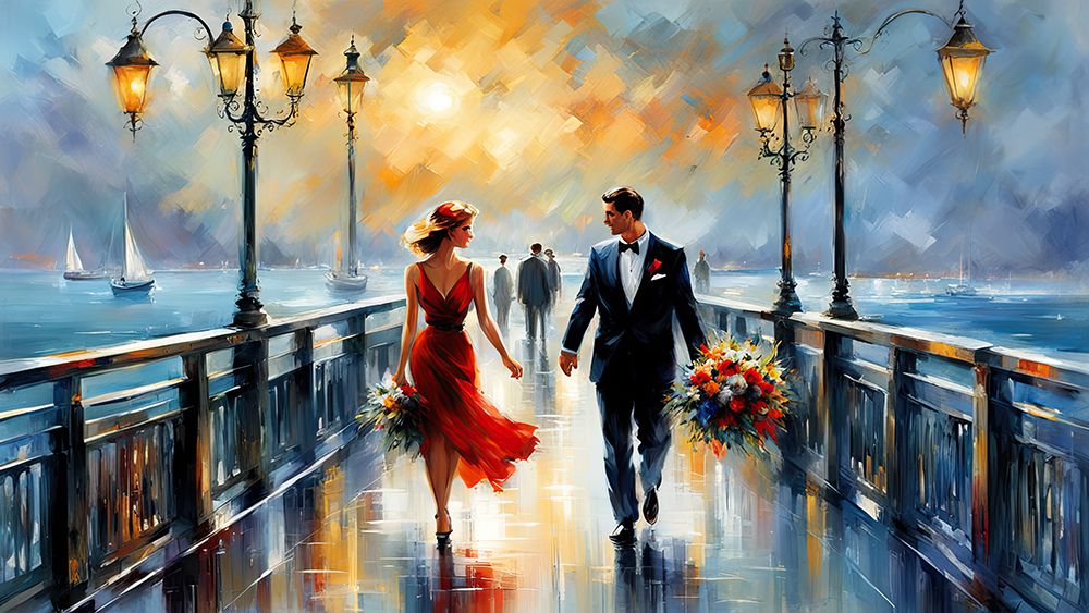 Love Walk art print by Ronald Bolokofsky for $57.95 CAD