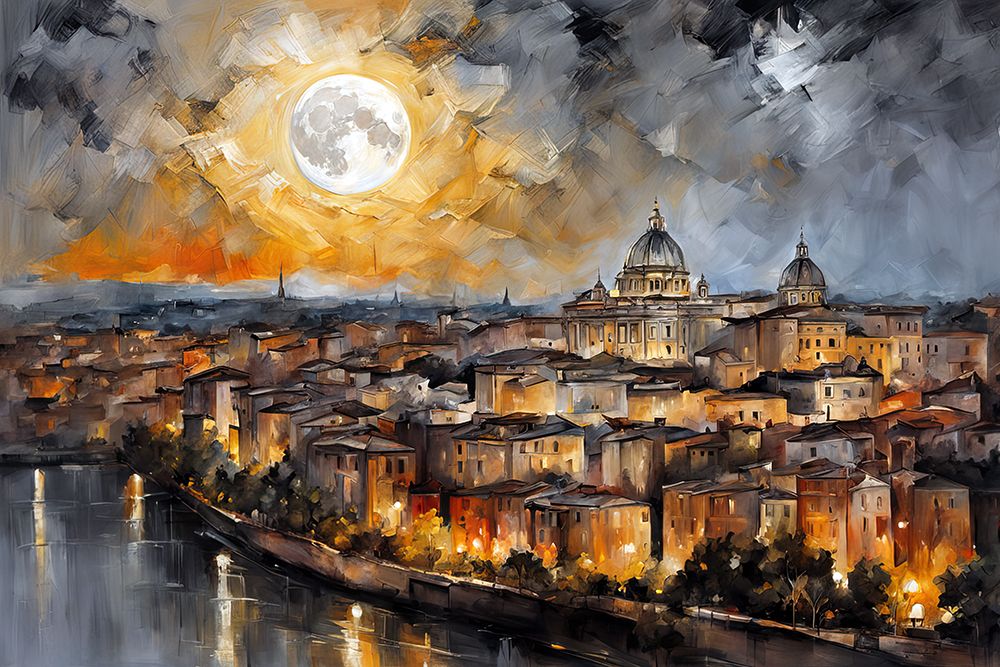 Luminous Cityscape art print by Ronald Bolokofsky for $57.95 CAD