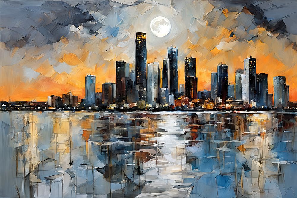 Luminous Metropolis art print by Ronald Bolokofsky for $57.95 CAD