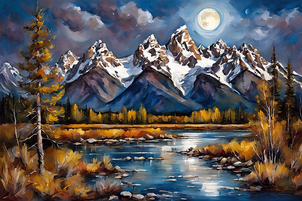 Luminous Peaks art print by Ronald Bolokofsky for $57.95 CAD