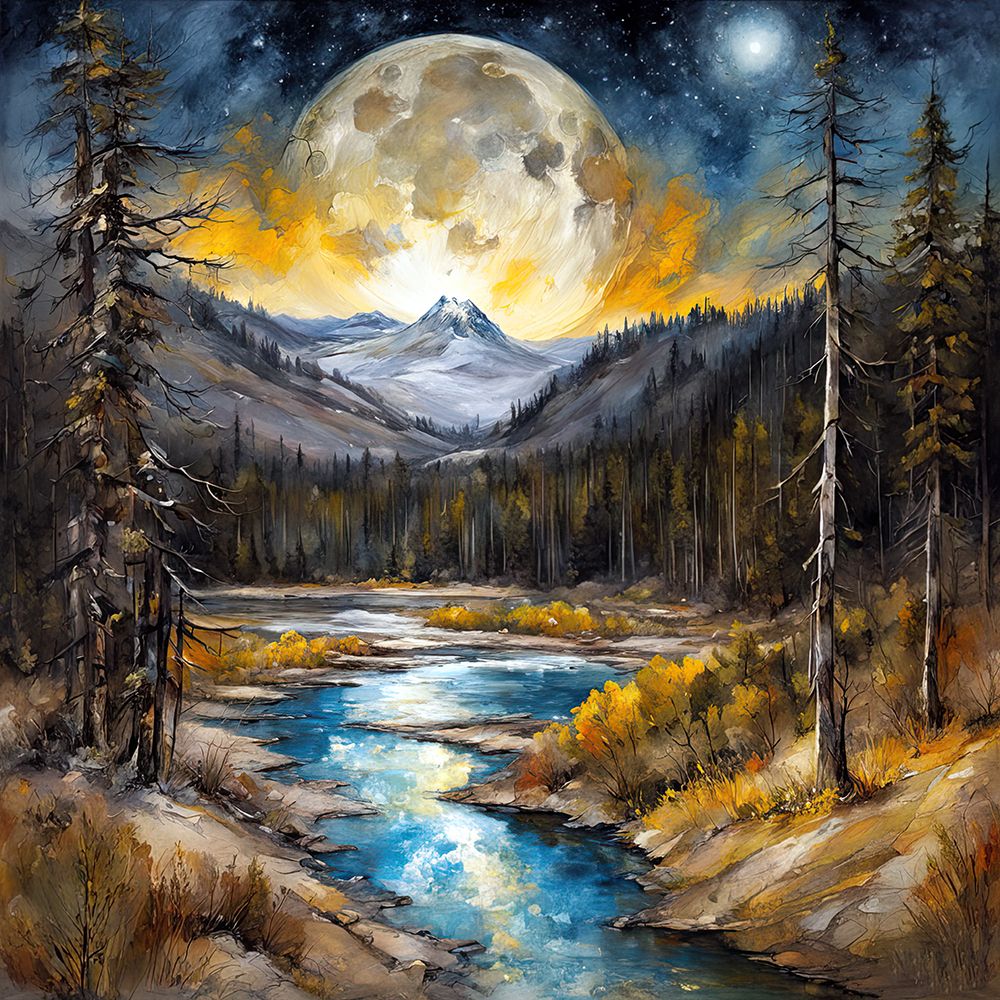 Lunar Illumination art print by Ronald Bolokofsky for $57.95 CAD