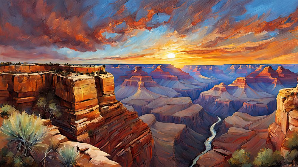 Majestic Sunset art print by Ronald Bolokofsky for $57.95 CAD
