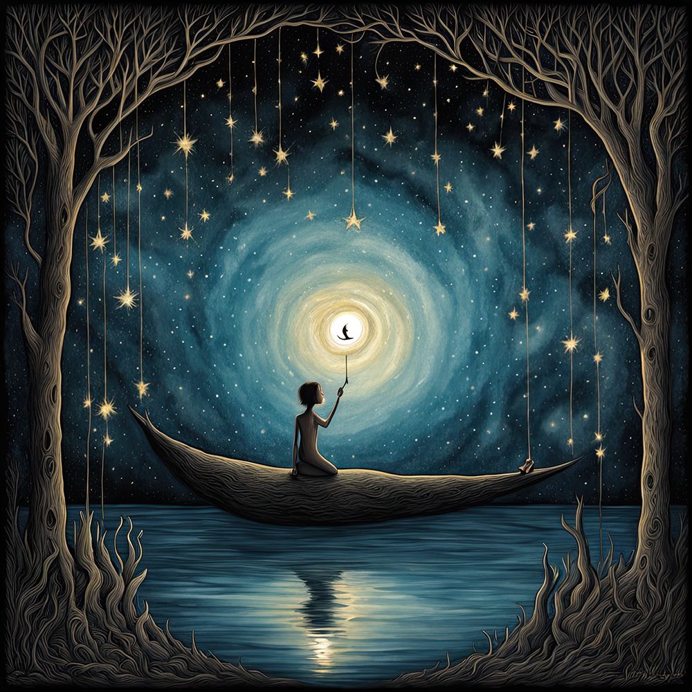 Moonlight Sailor art print by Ronald Bolokofsky for $57.95 CAD