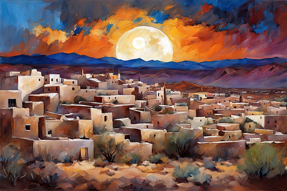 Moonlit Oasis art print by Ronald Bolokofsky for $57.95 CAD