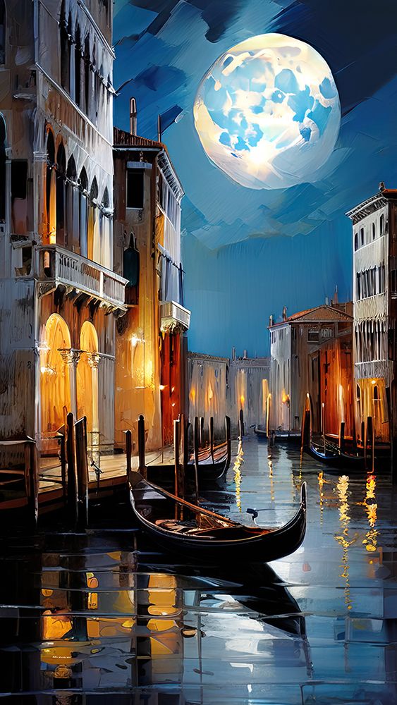 Night In Venice art print by Ronald Bolokofsky for $57.95 CAD