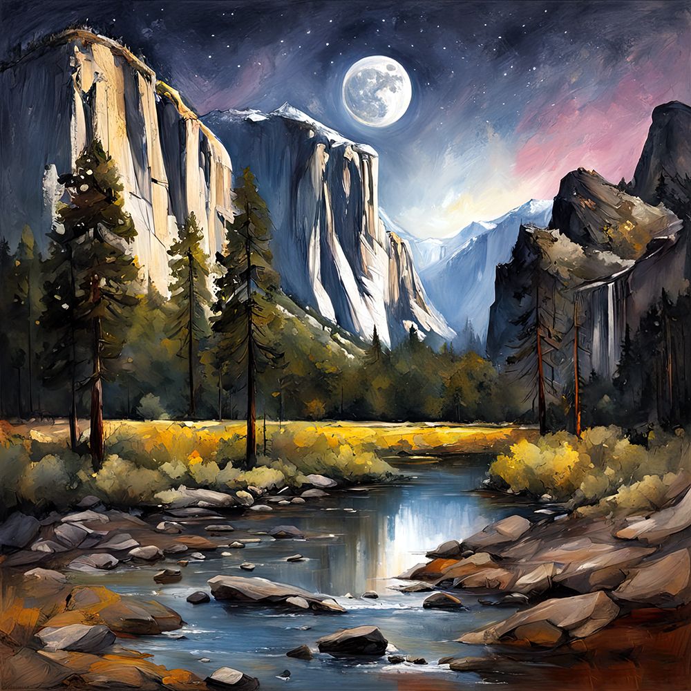 Night Moonlight art print by Ronald Bolokofsky for $57.95 CAD