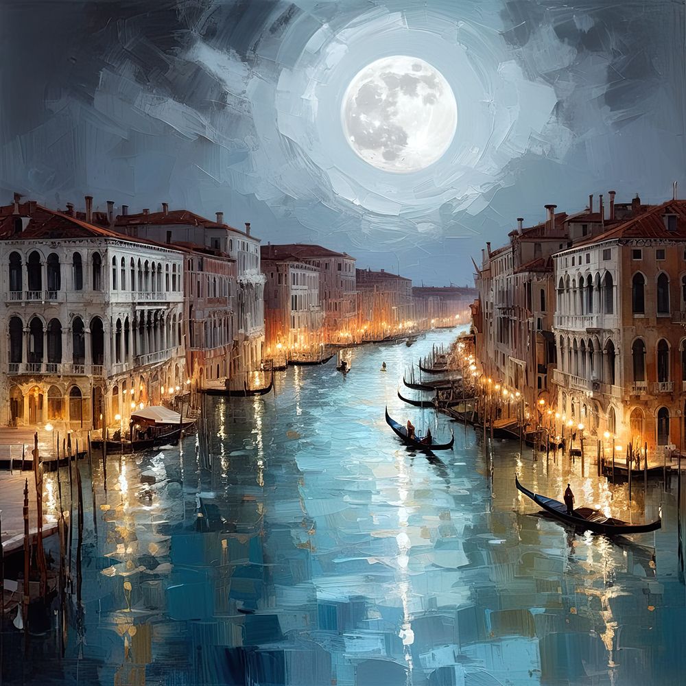 Night On The River art print by Ronald Bolokofsky for $57.95 CAD