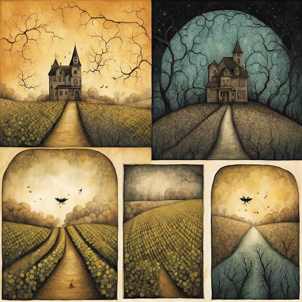 Nightmarish House art print by Ronald Bolokofsky for $57.95 CAD