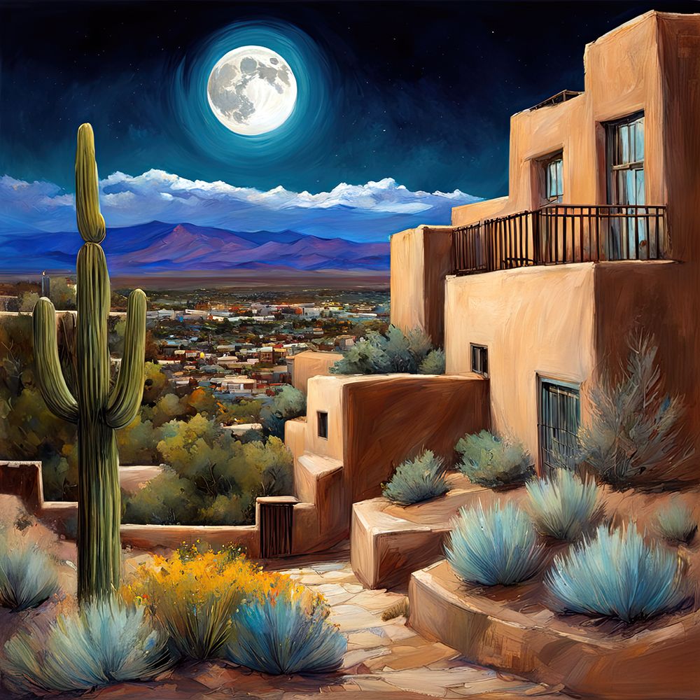 Nighttime In The Desert art print by Ronald Bolokofsky for $57.95 CAD