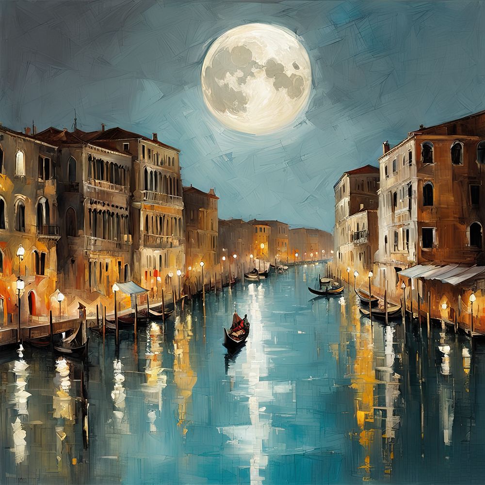 Nighttime Reflections art print by Ronald Bolokofsky for $57.95 CAD