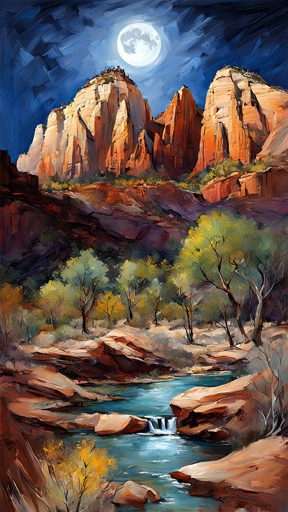 Oasis In The Desert art print by Ronald Bolokofsky for $57.95 CAD