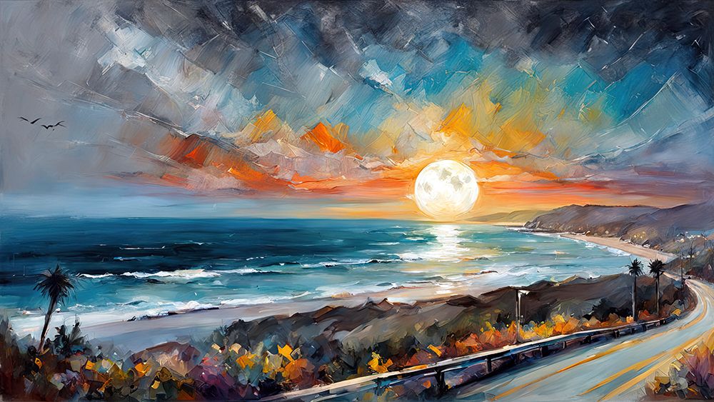 Ocean Sunset art print by Ronald Bolokofsky for $57.95 CAD