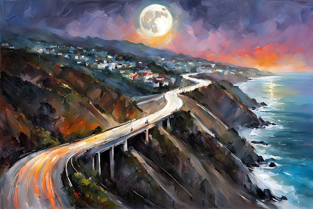 Pacific Coast Highway I art print by Ronald Bolokofsky for $57.95 CAD