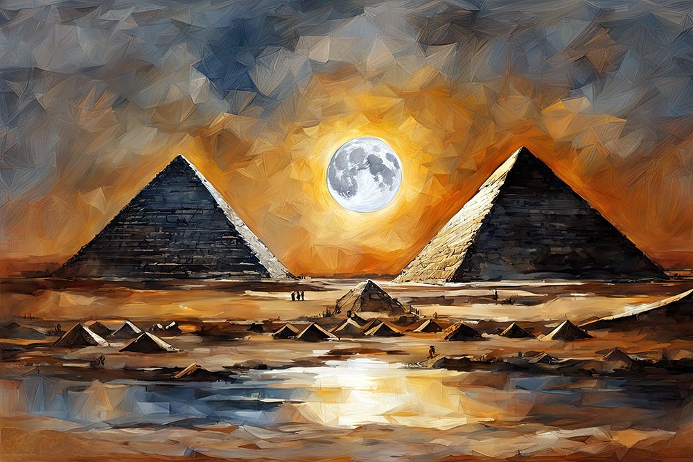Pyramid Moon art print by Ronald Bolokofsky for $57.95 CAD