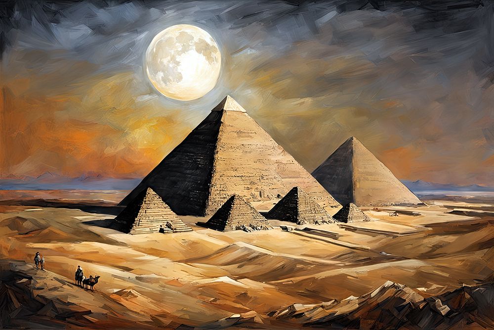 Pyramid Night art print by Ronald Bolokofsky for $57.95 CAD
