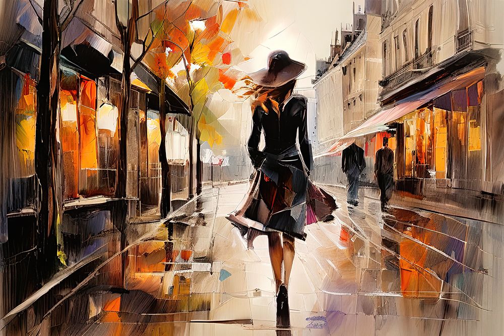 Rainy Day In Paris art print by Ronald Bolokofsky for $57.95 CAD