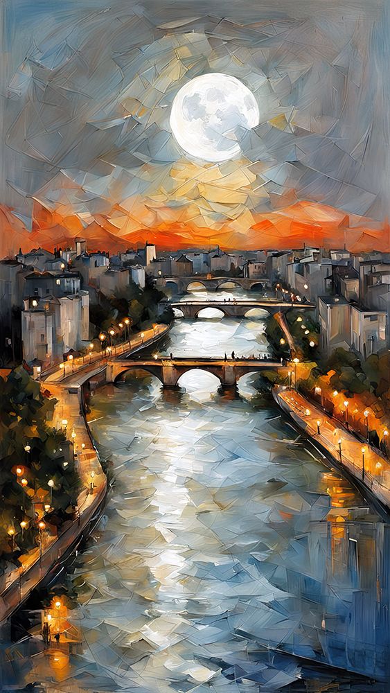 Reflection Of City Lights art print by Ronald Bolokofsky for $57.95 CAD