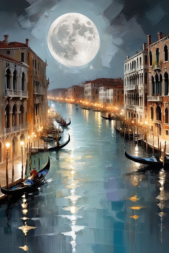 Reflection Of Moonlight art print by Ronald Bolokofsky for $57.95 CAD