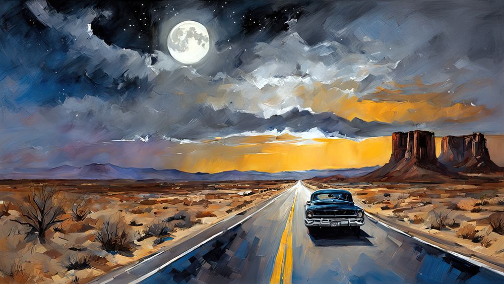 Route 66 New Mexico art print by Ronald Bolokofsky for $57.95 CAD