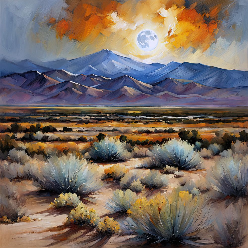 Serene Desert Landscape art print by Ronald Bolokofsky for $57.95 CAD
