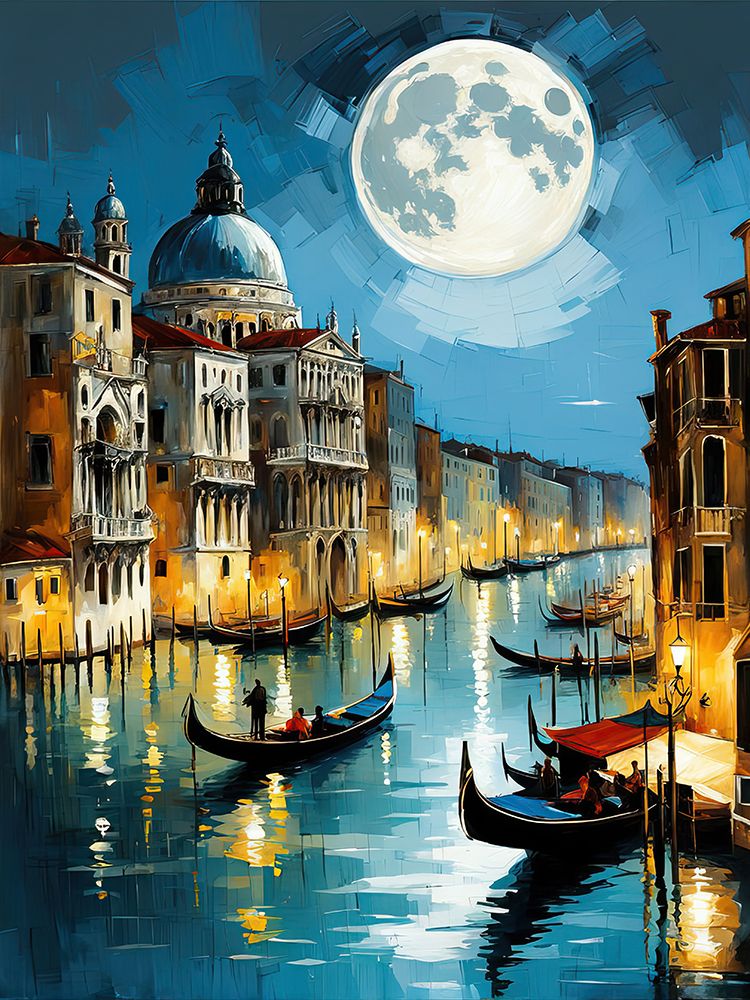 Serene Gondola Ride.jpg art print by Ronald Bolokofsky for $57.95 CAD