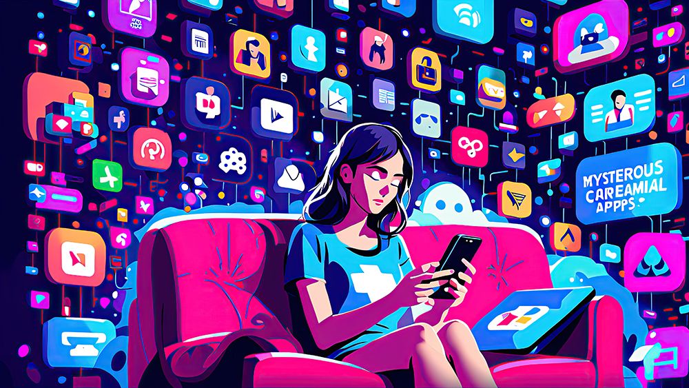 Social Media Girl art print by Ronald Bolokofsky for $57.95 CAD