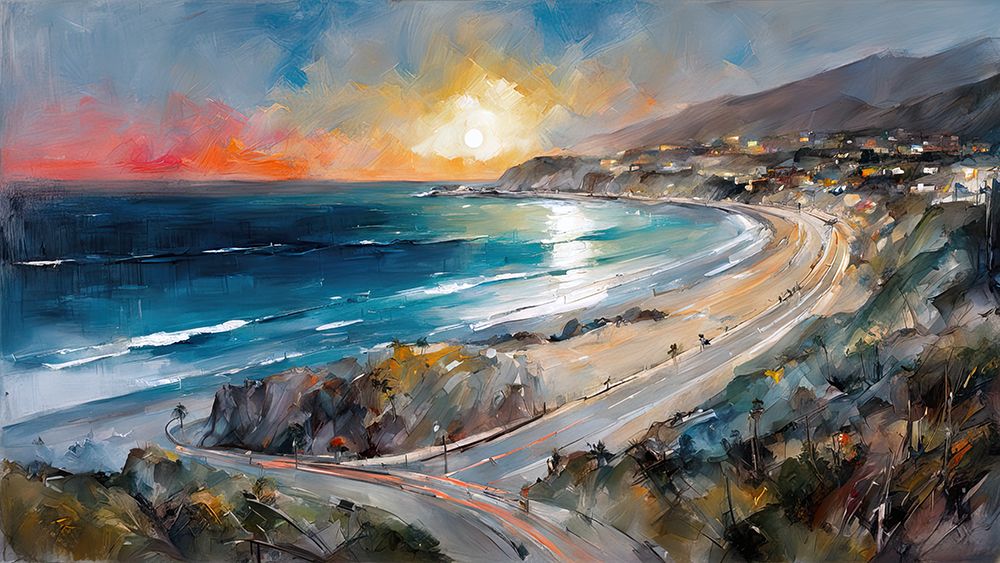 Sunset Drive art print by Ronald Bolokofsky for $57.95 CAD
