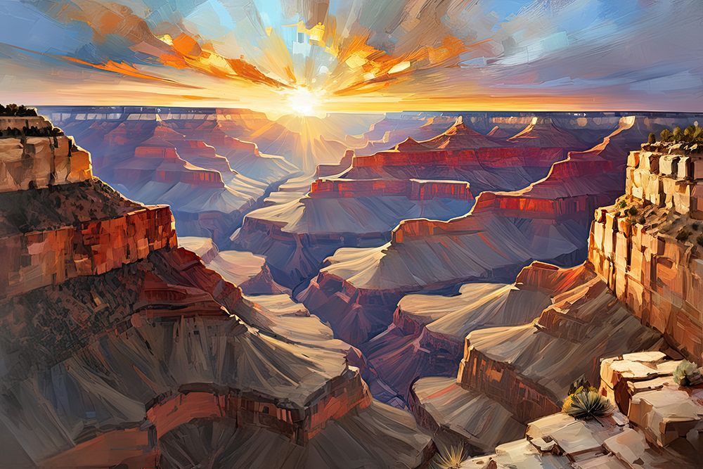 Sunset In Grand Canyon art print by Ronald Bolokofsky for $57.95 CAD