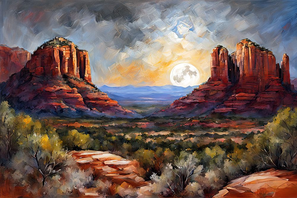 Sunset In The Desert art print by Ronald Bolokofsky for $57.95 CAD