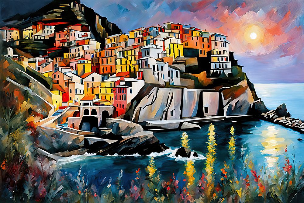 Sunset In The Mountains art print by Ronald Bolokofsky for $57.95 CAD