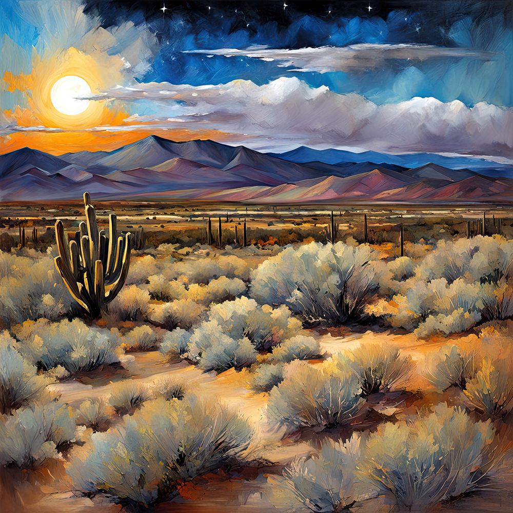 Sunset On The Desert art print by Ronald Bolokofsky for $57.95 CAD