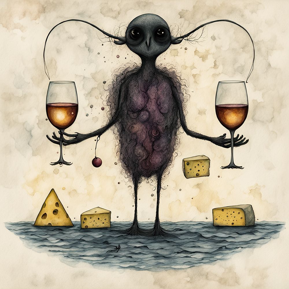 The Monster And Cheese art print by Ronald Bolokofsky for $57.95 CAD