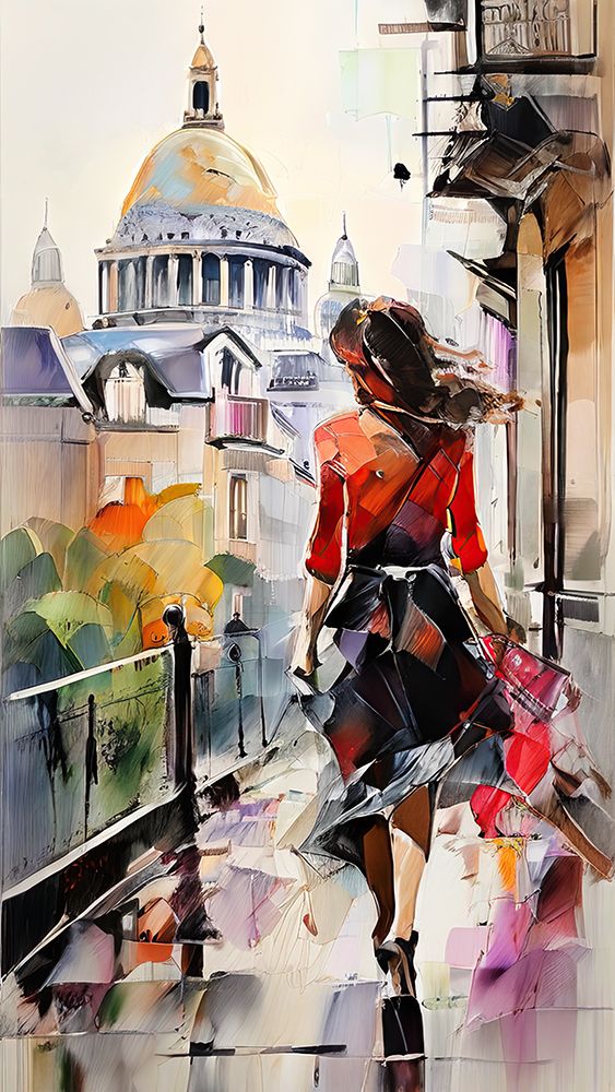 The Walking Woman art print by Ronald Bolokofsky for $57.95 CAD