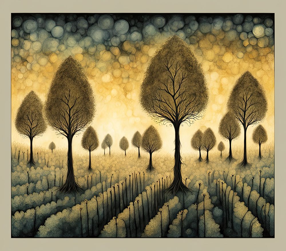 Trees In The Field art print by Ronald Bolokofsky for $57.95 CAD