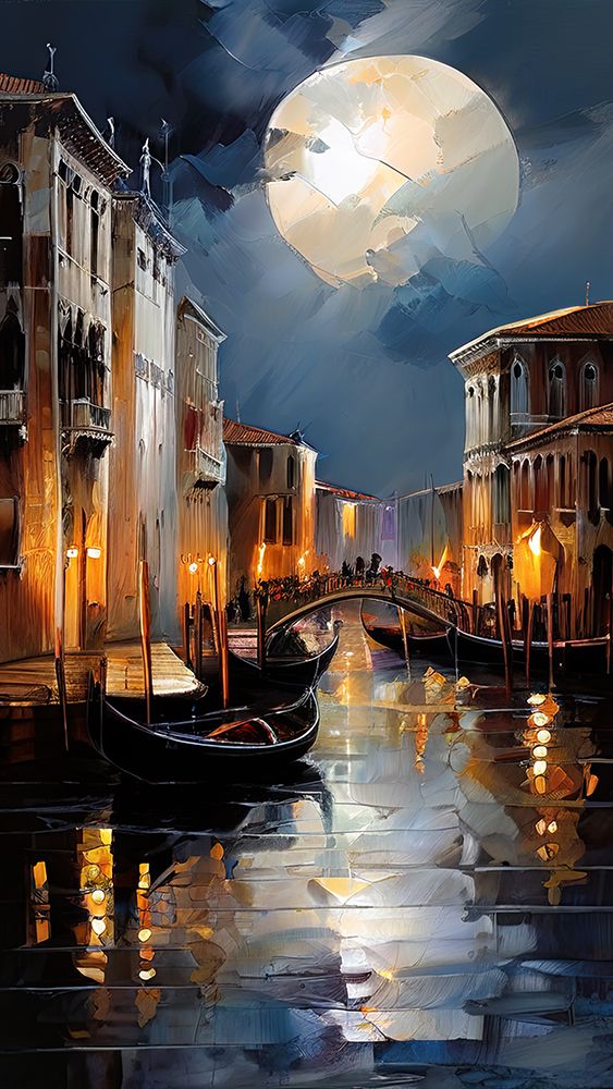 Venice Canal Reflection art print by Ronald Bolokofsky for $57.95 CAD