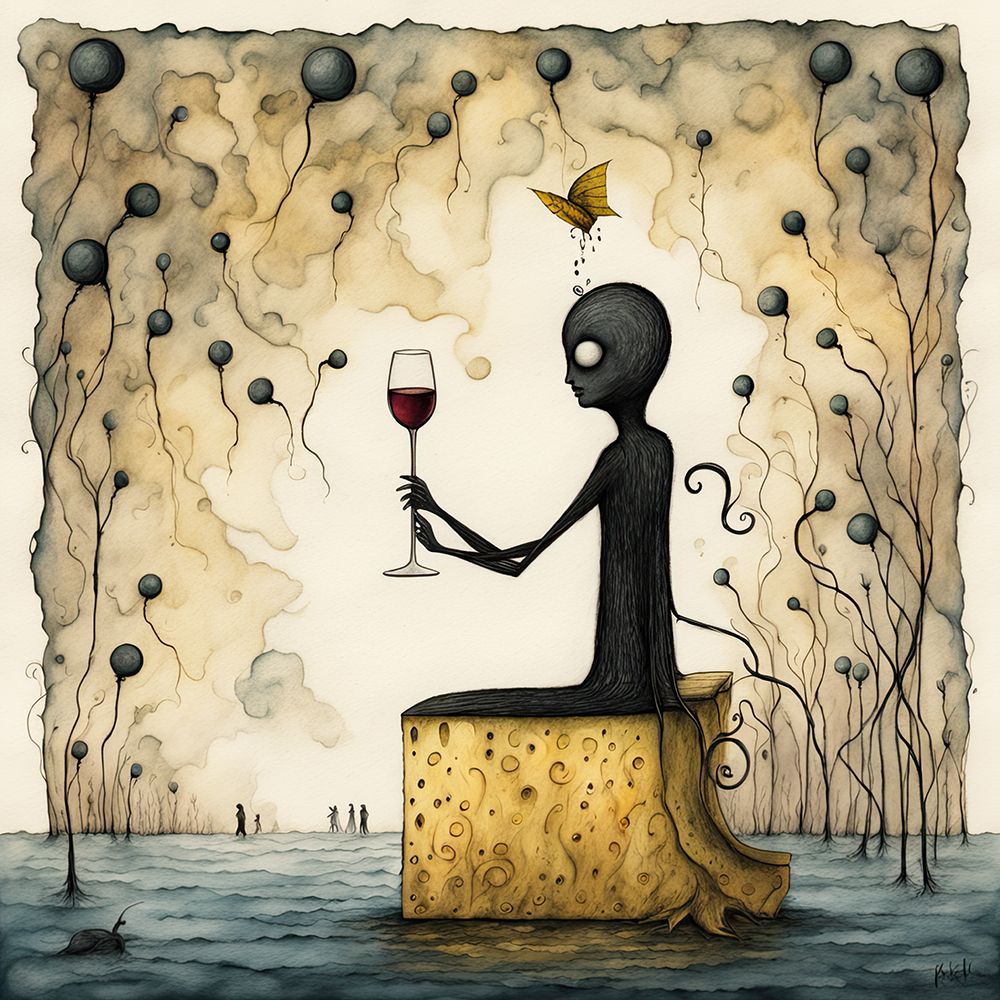 Vin et Fromage Fantasia art print by Ronald Bolokofsky for $57.95 CAD