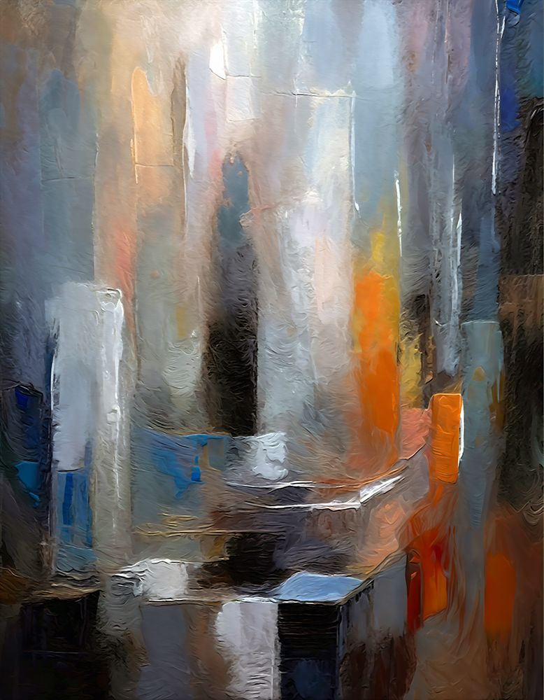 Abstract Cityscape art print by Ronald Bolokofsky for $57.95 CAD