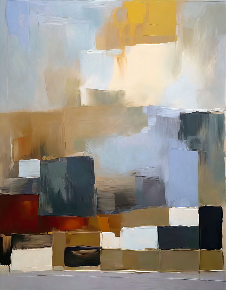 Abstract Urban Landscape art print by Ronald Bolokofsky for $57.95 CAD