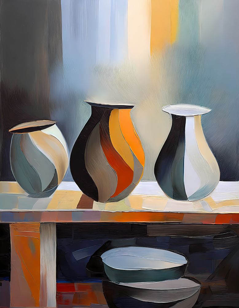 Abstract Vase Painting art print by Ronald Bolokofsky for $57.95 CAD