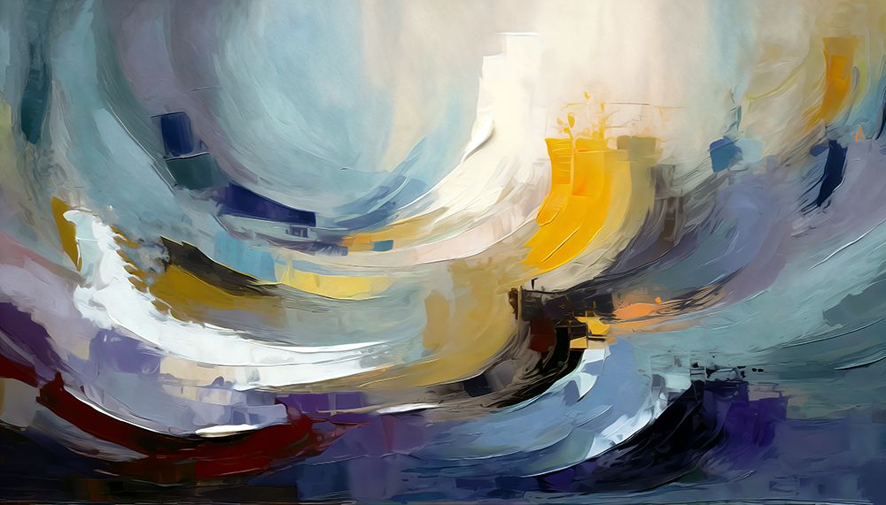 Abstract Waves art print by Ronald Bolokofsky for $57.95 CAD