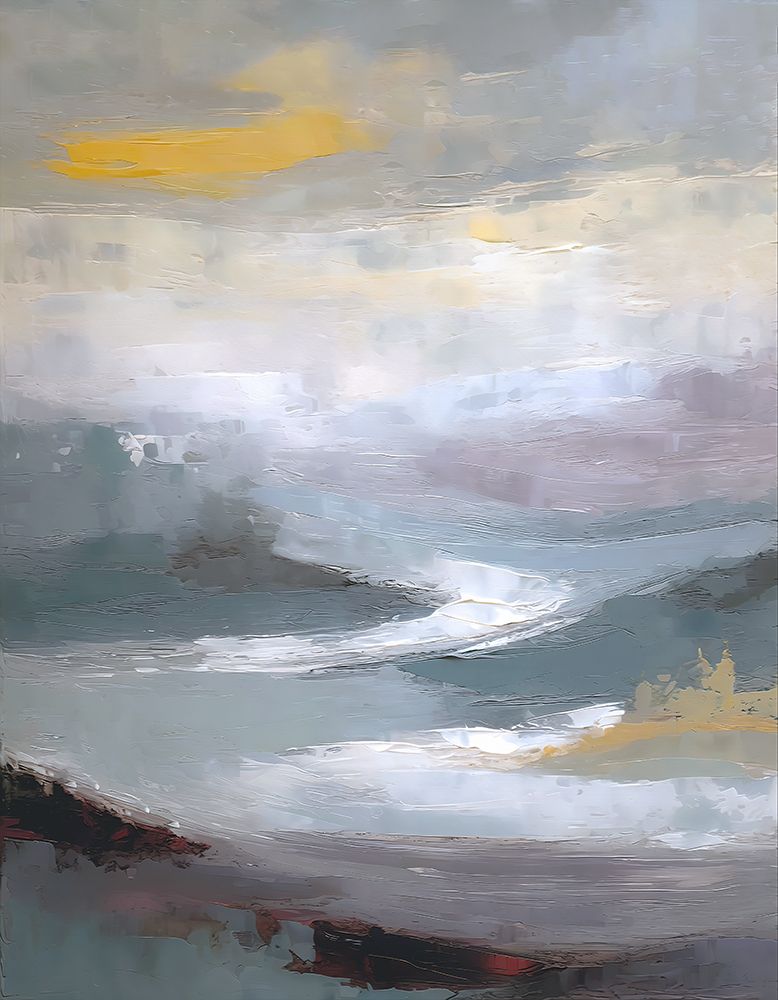 Blue Misty Mountains art print by Ronald Bolokofsky for $57.95 CAD