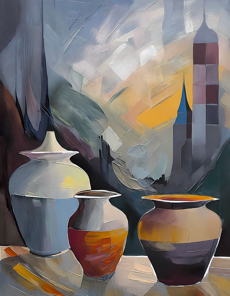 Cityscape Vases art print by Ronald Bolokofsky for $57.95 CAD
