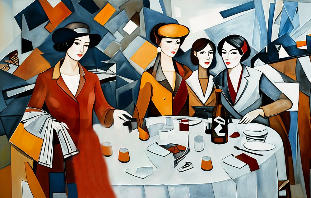 Ladies Luncheon art print by Ronald Bolokofsky for $57.95 CAD