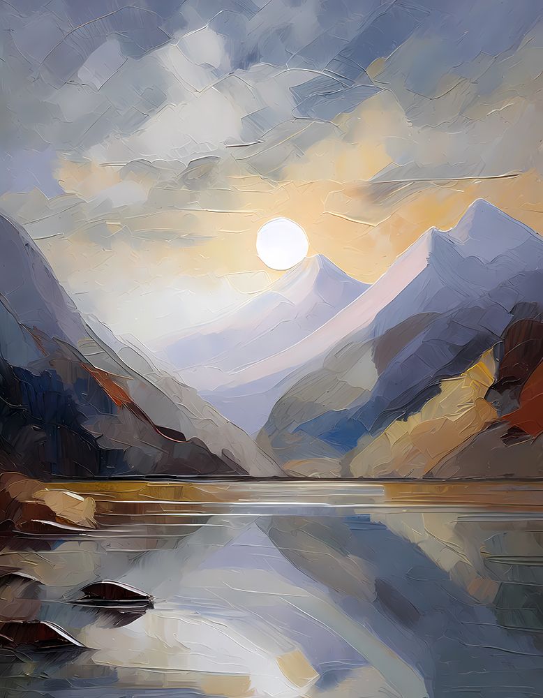 Mountain Lake Reflection art print by Ronald Bolokofsky for $57.95 CAD