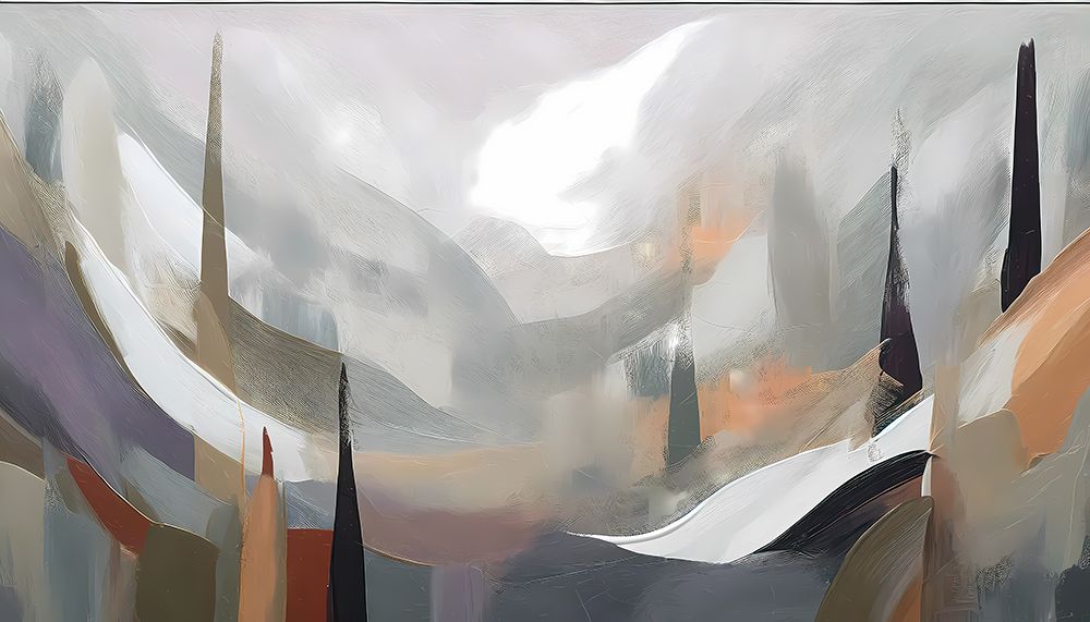 Mountainous Mist art print by Ronald Bolokofsky for $57.95 CAD