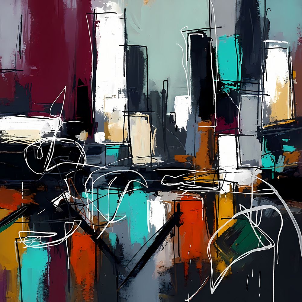 City In Flux II art print by Ronald Bolokofsky for $57.95 CAD