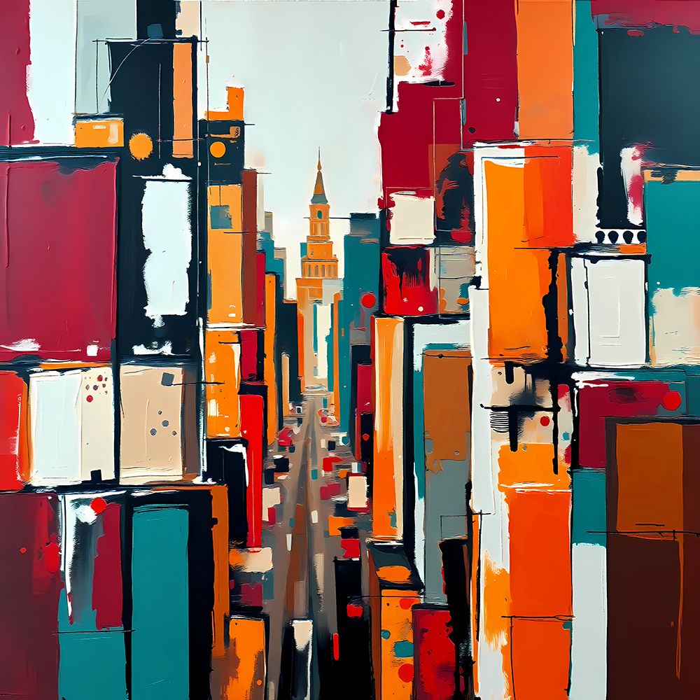 City in Motion II art print by Ronald Bolokofsky for $57.95 CAD